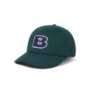 B Logo 6 Panel Cap, Forest -Clothing General Store BLogo6PanelForest1