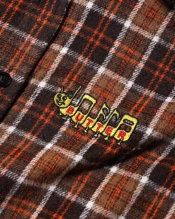 Caterpillar Flannel Shirt, Brown / Orange -Clothing General Store CaterpillarFlannelShirtBrown Orange3