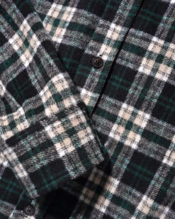 Caterpillar Flannel Shirt, Navy / Forest -Clothing General Store CaterpillarFlannelShirtNavy Forest2copy