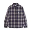 Cherry Flannel Shirt, Navy -Clothing General Store CherryLSPlaidShirtNavy1