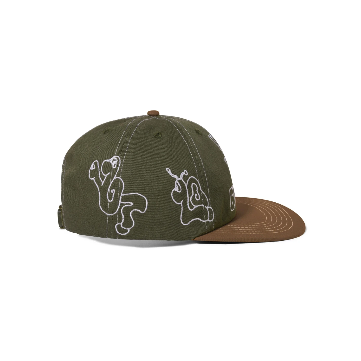 Critter 6 Panel Cap, Army / Brown 4 Critter 6 Panel Cap, Army / Brown - Image 2