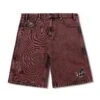 Critter Baggy Denim Shorts, Brick