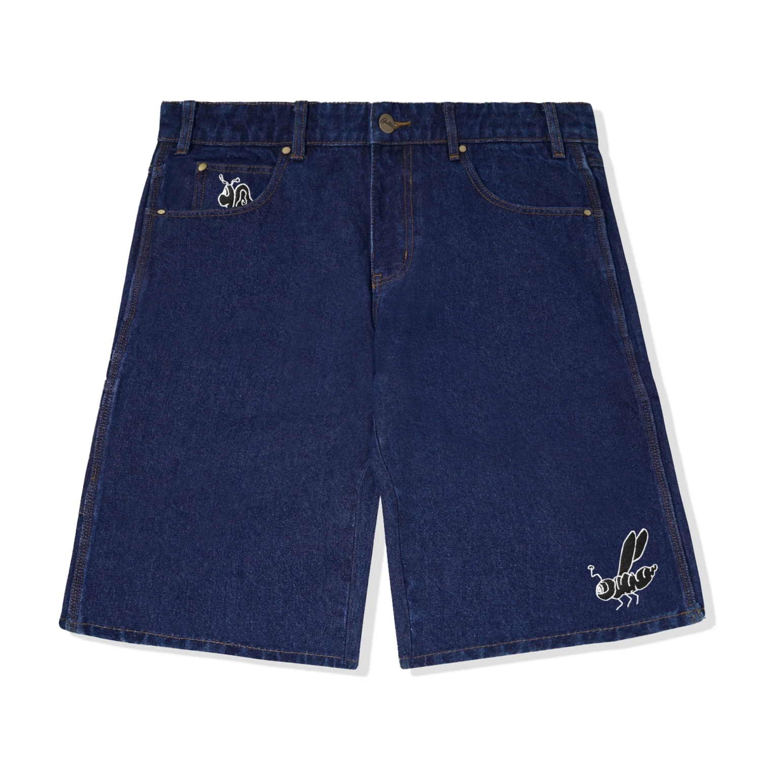 Critter Baggy Denim Shorts, Dark Indigo 3 Critter Baggy Denim Shorts, Dark Indigo