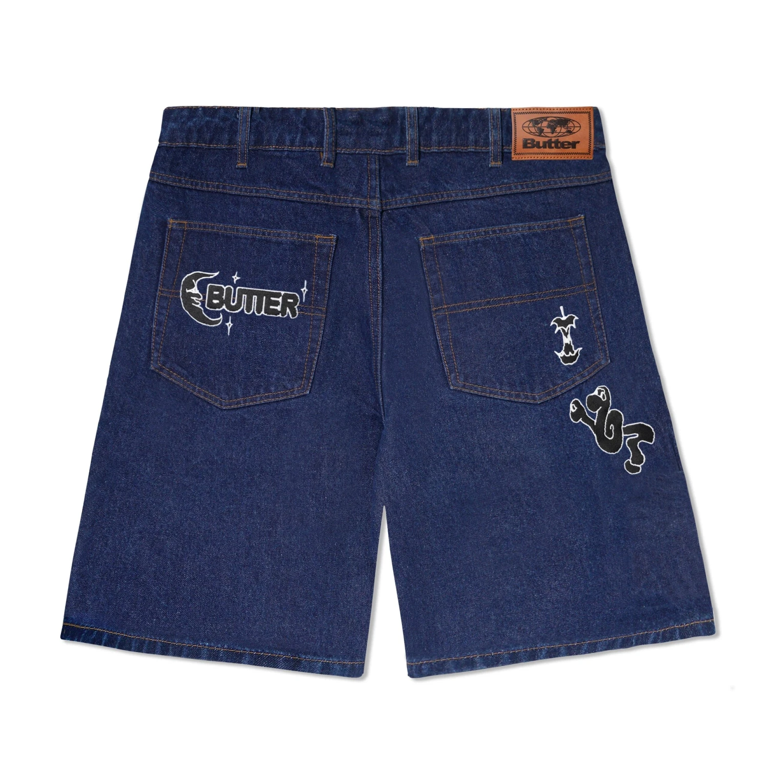 Critter Baggy Denim Shorts, Dark Indigo 4 Critter Baggy Denim Shorts, Dark Indigo - Image 2