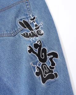 Critter Denim Jeans, Washed Indigo -Clothing General Store CritterDenimJeansWashedIndigo3