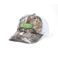 Denim Trucker Cap, Forest Camo