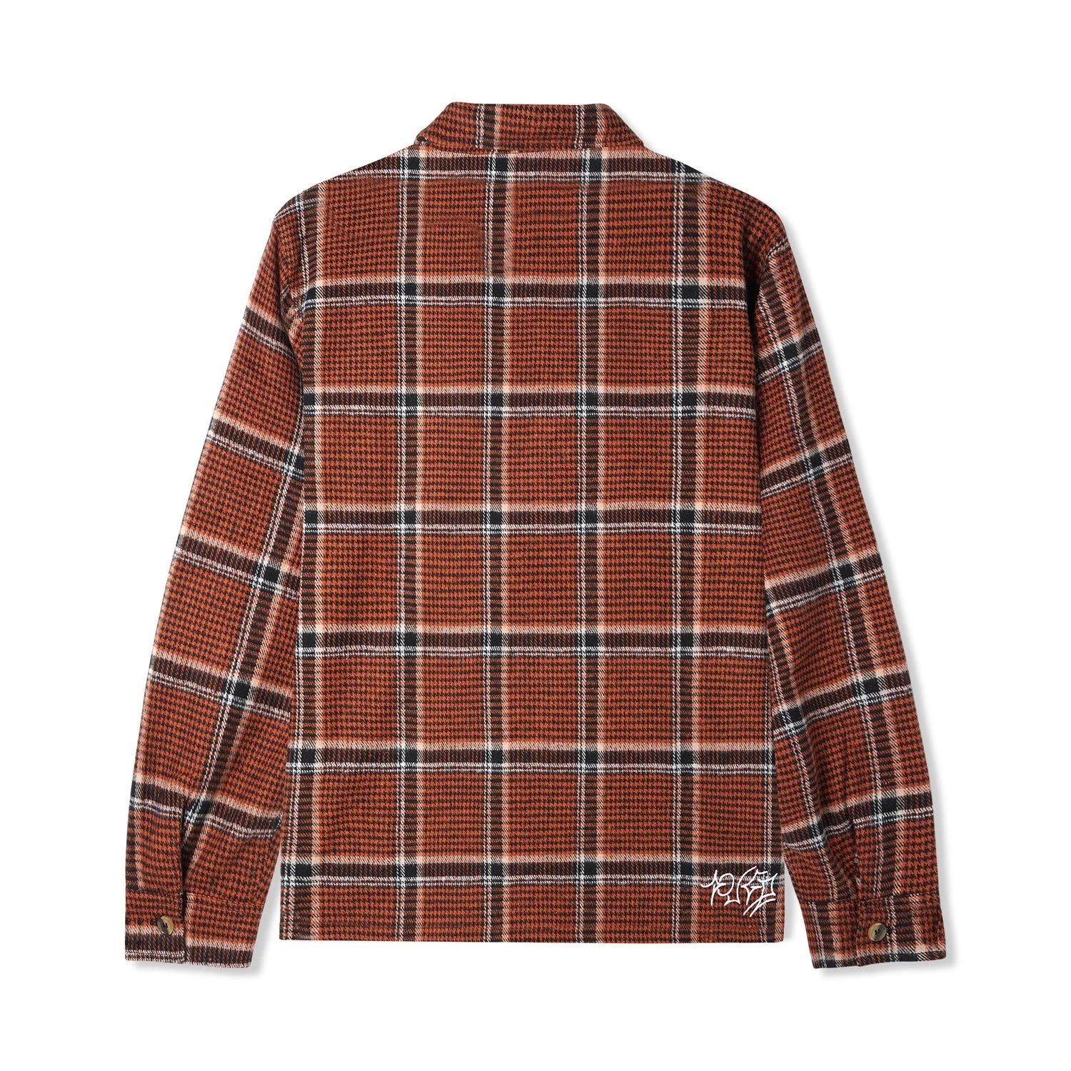 Dougie Plaid Overshirt, Rust / Black / White 4 Dougie Plaid Overshirt, Rust / Black / White - Image 2