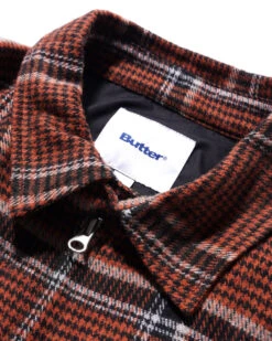 Dougie Plaid Overshirt, Rust / Black / White 9 Dougie Plaid Overshirt, Rust / Black / White -Clothing General Store DougiePlaidOvershirt3