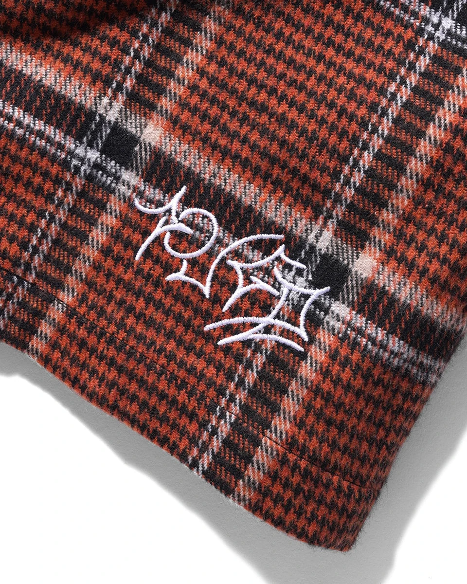 Dougie Plaid Overshirt, Rust / Black / White 7 Dougie Plaid Overshirt, Rust / Black / White - Image 5