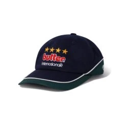 Internationale 6 Panel Cap, Navy / Forest