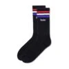 Stripe Socks, Black -Clothing General Store StripedSocksBlack
