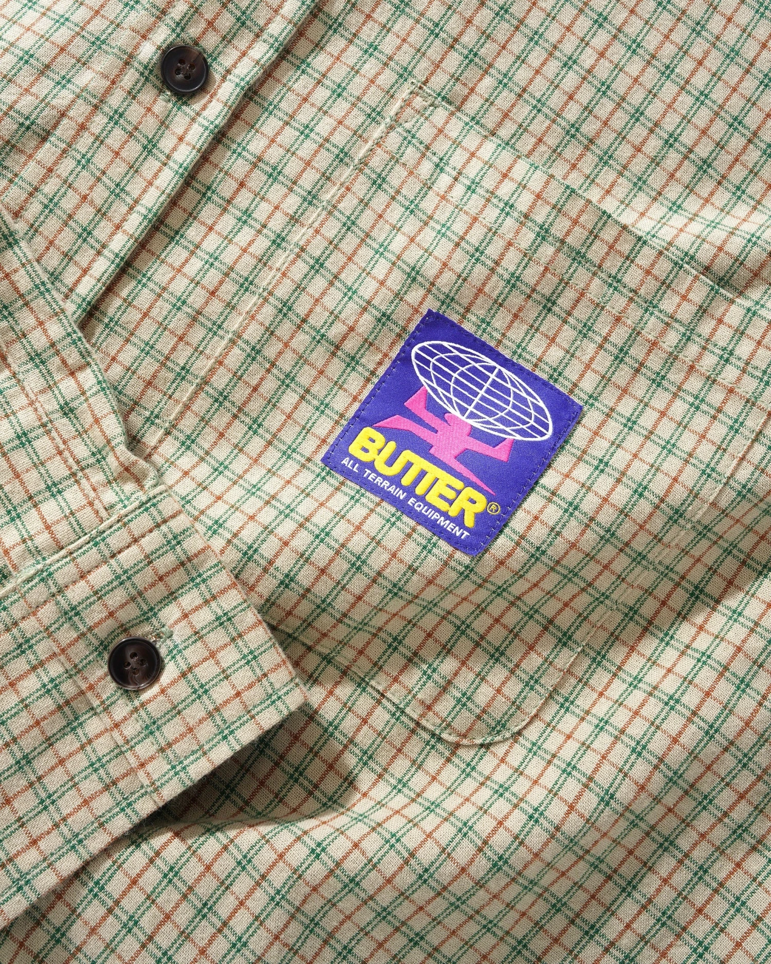 Terrain L/S Shirt, Cream / Forest 4 Terrain L/S Shirt, Cream / Forest - Image 2