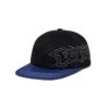 Yard 6 Panel Cap, Black / Royal Blue -Clothing General Store Yard6PanelCapBlack RoyalBlue