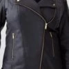 Karen Millen Plus Size Leather Asymmetric Zip Through Biker Jacket 2 Karen Millen Plus Size Leather Asymmetric Zip Through Biker Jacket -Clothing General Store black plus size leather asymmetric zip through biker jacket